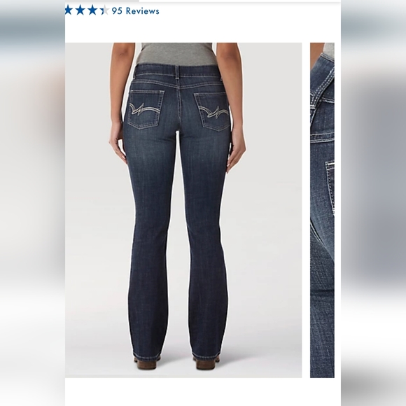 Plus Women's Wrangler boot cut jeans 17x32 - Picture 3 of 7